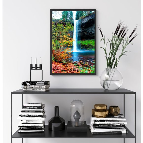 North Falls, Waterfalls, Oregon Waterfall Wall Art Design Poster Print Decor for - Picture 3 of 9